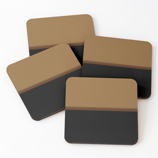 Item preview,  Camel Brown and Black Color Block with Shadow designed and sold by pluielegere.