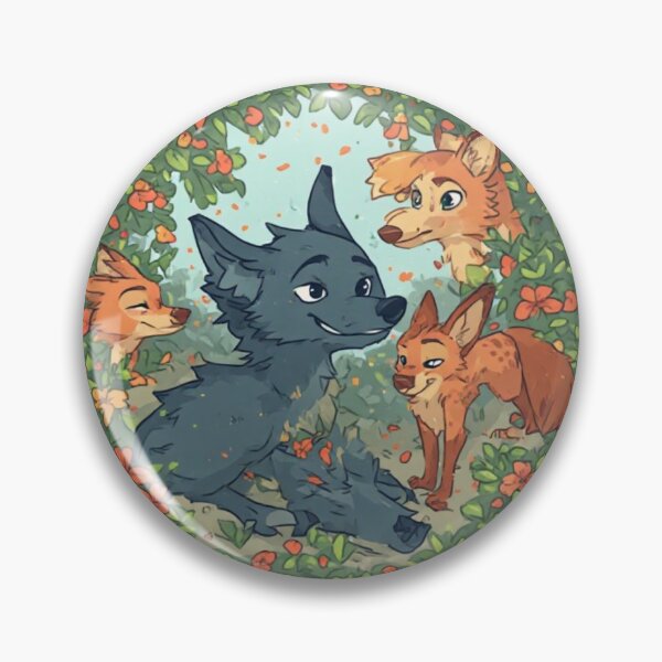 Item preview, Cute Woodland Fox Friends Floral Wreath Sticker  designed and sold by Shivamartwark.