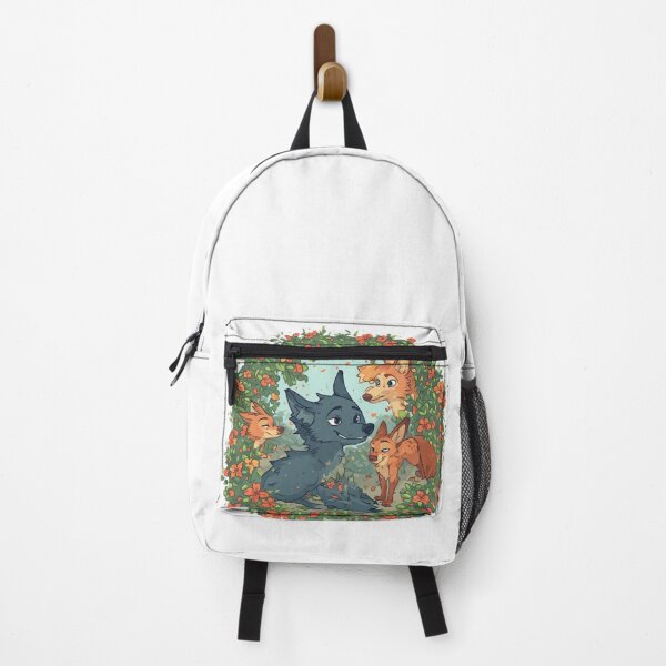 Item preview, Cute Woodland Fox Friends Floral Wreath Sticker designed and sold by Shivamartwark.
