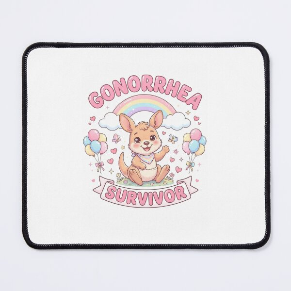 Item preview, Kangaroo gonorrhea survivor funny gag adult humor novelty designed and sold by CheeseBlueprint.