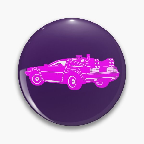 Item preview, Vintage Car Classic Delorean Art Pink designed and sold by PrintCarClub.
