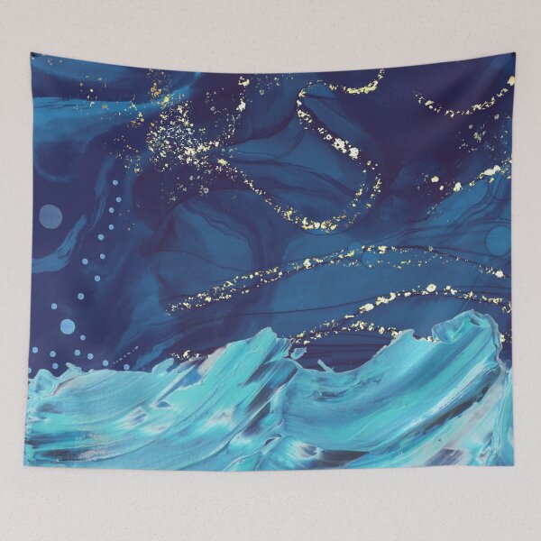 Item preview, Blue Night at Sea designed and sold by humnoo.