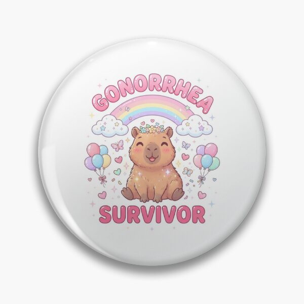 Item preview, Capybara gonorrhea survivor funny gag adult humor novelty  designed and sold by CheeseBlueprint.