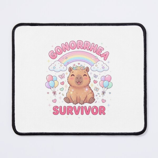 Item preview, Capybara gonorrhea survivor funny gag adult humor novelty designed and sold by CheeseBlueprint.