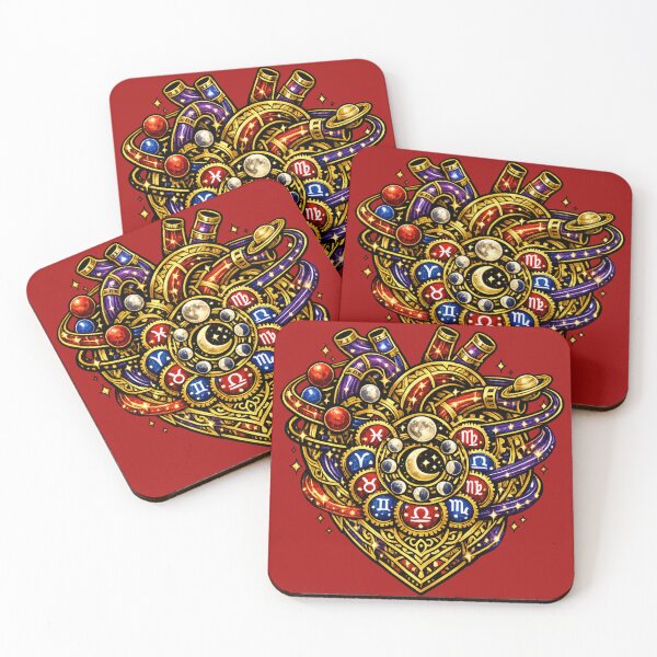 Item preview, Zodiac Cosmic Heart | Celestial Astrology Engine | Galaxy Fantasy Art designed and sold by irfanshikh.