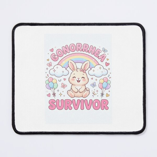 Item preview, Rabbit gonorrhea survivor funny gag adult humor novelty designed and sold by CheeseBlueprint.