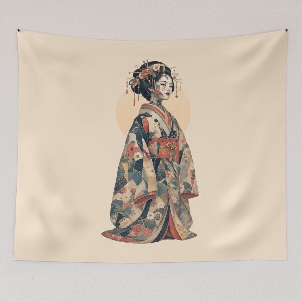 Item preview, Kintsugi Reverie: Geisha in Bloom designed and sold by Fregoli 2D.