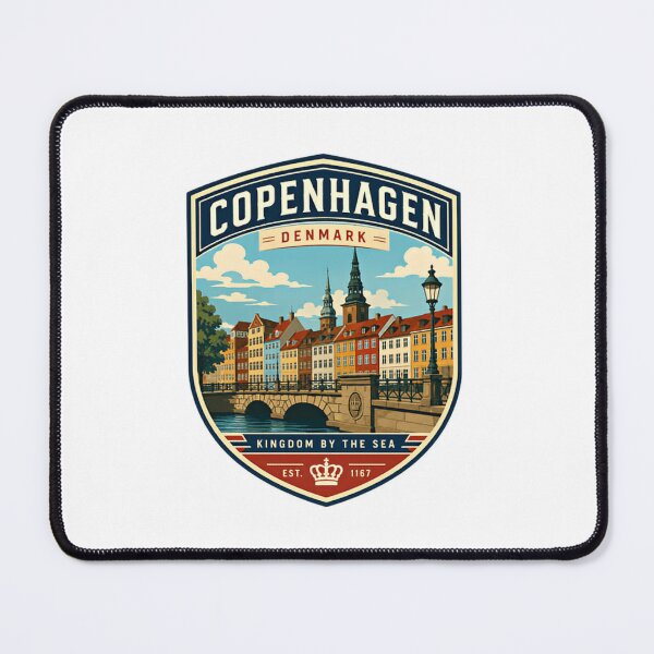 Item preview, Copenhagen Denmark Kingdom By The Sea Est. 1167 European Travel Souvenir designed and sold by Simsimah26Parks.