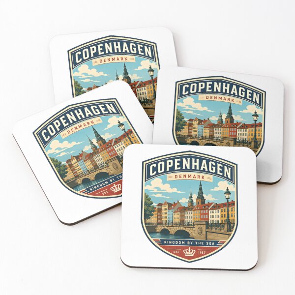 Item preview, Copenhagen Denmark Kingdom By The Sea Est. 1167 European Travel Souvenir designed and sold by Simsimah26Parks.