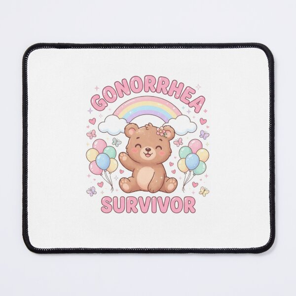 Item preview, Bear gonorrhea survivor funny gag adult humor novelty designed and sold by CheeseBlueprint.