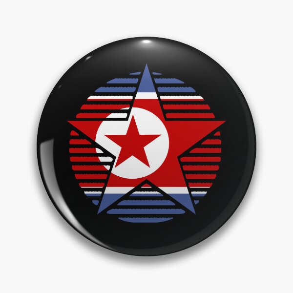 Item preview, Retro North Korea Flag Star KP designed and sold by shitpostee.