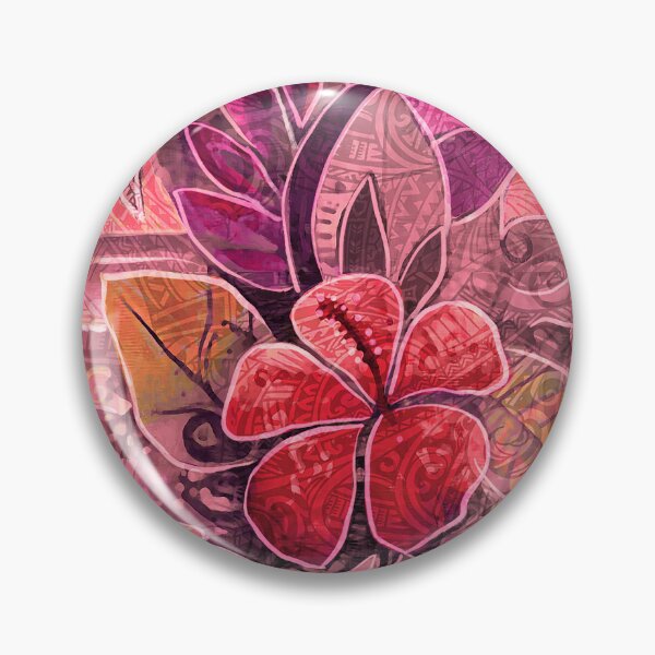 Artikelvorschau, Abstrakter roter Sonnenuntergang auf Hawaii – Tropische Blumen-, Ozean- und Himmelskunst entworfen und verkauft von sunnthreads.