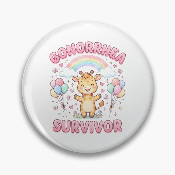Item preview, Giraffe gonorrhea survivor funny gag adult humor novelty  designed and sold by CheeseBlueprint.