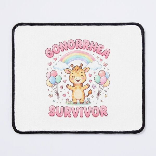 Item preview, Giraffe gonorrhea survivor funny gag adult humor novelty designed and sold by CheeseBlueprint.