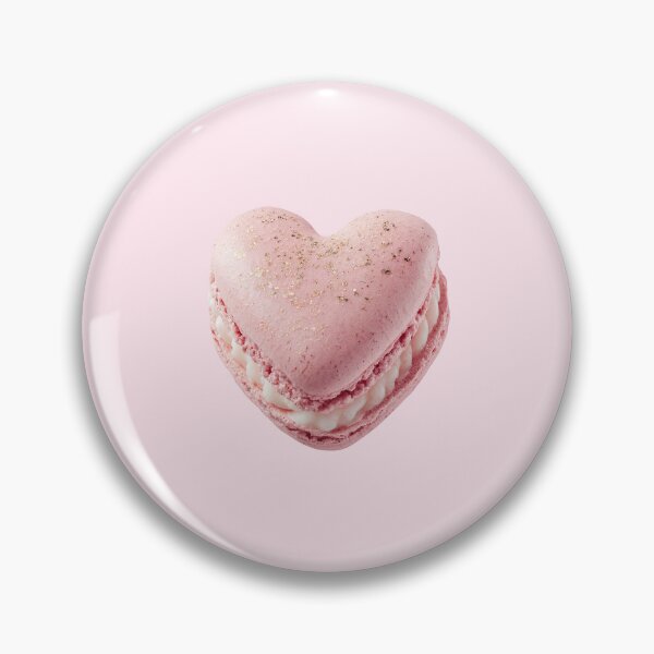 Item preview, Pink Heart Macaron Cute Coquette Dessert designed and sold by jianina-alondra.