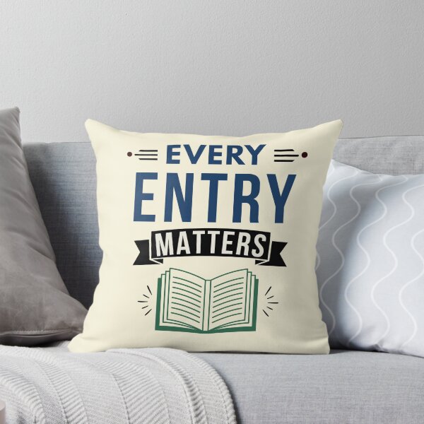 Item preview, Every Entry Matters | Bookkeeper & Accountant Graphic Tee designed and sold by FCA SIR MERCH .