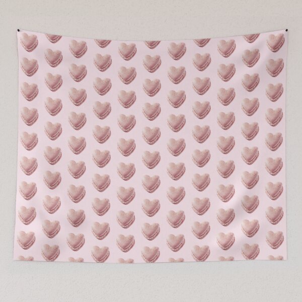 Item preview, Pink Heart Macaron Cute Coquette Dessert designed and sold by jianina-alondra.