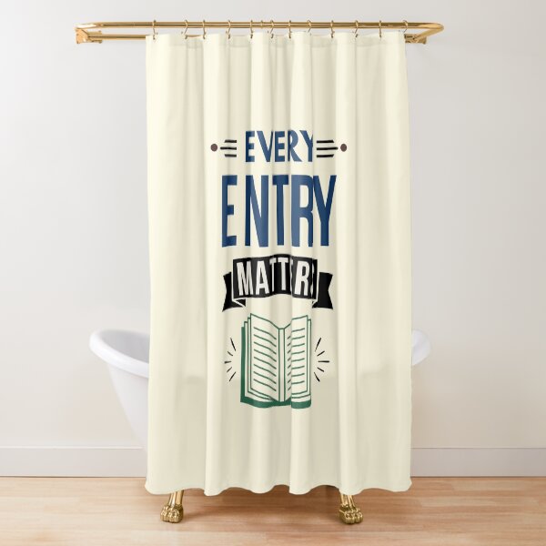 Item preview, Every Entry Matters | Bookkeeper & Accountant Graphic Tee designed and sold by FCA SIR MERCH .