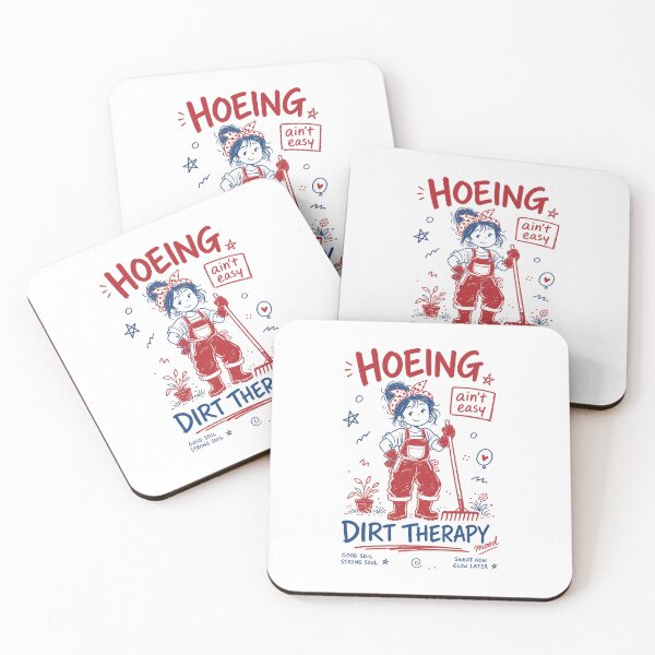 Item preview, Hoeing Aint Easy Organic Gardening designed and sold by LuminOrb.