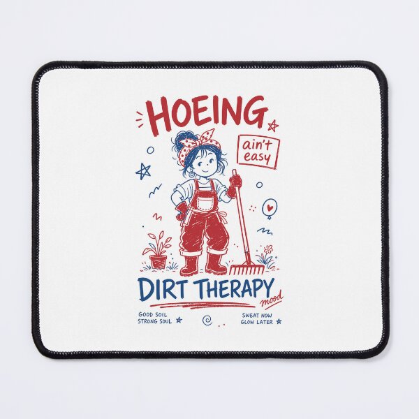 Item preview, Hoeing Aint Easy Organic Gardening designed and sold by LuminOrb.