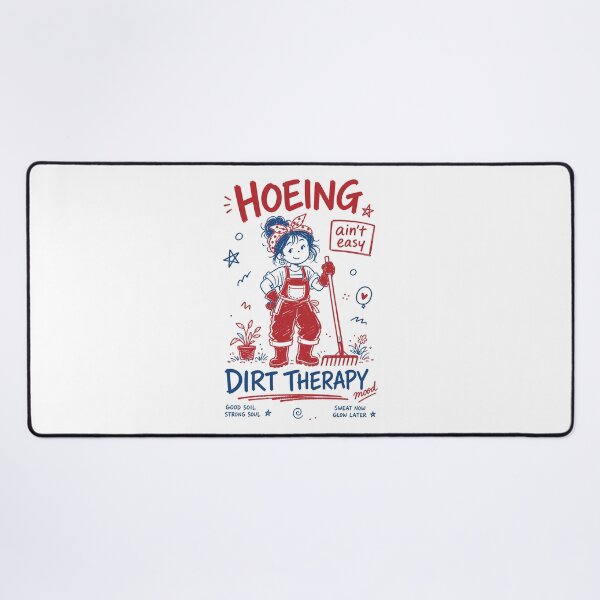 Item preview, Hoeing Aint Easy Organic Gardening designed and sold by LuminOrb.