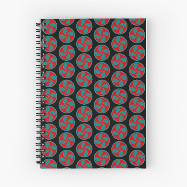 Item preview, Green lauburu Basque cross on red background designed and sold by Provinces de France.