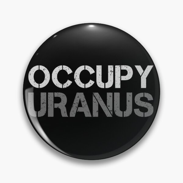 Item preview, Occupy Uranus Funny Space Exploration Stencil Design designed and sold by Stylecombinator.