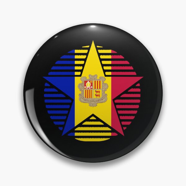 Item preview, Retro Andorra Flag Star AD designed and sold by shitpostee.