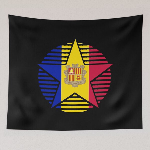 Item preview, Retro Andorra Flag Star AD designed and sold by shitpostee.