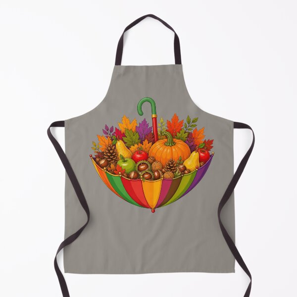 Item preview, Autumn Harvest Umbrella – Colorful Fall Fruits & Pumpkin designed and sold by Aimetoi.