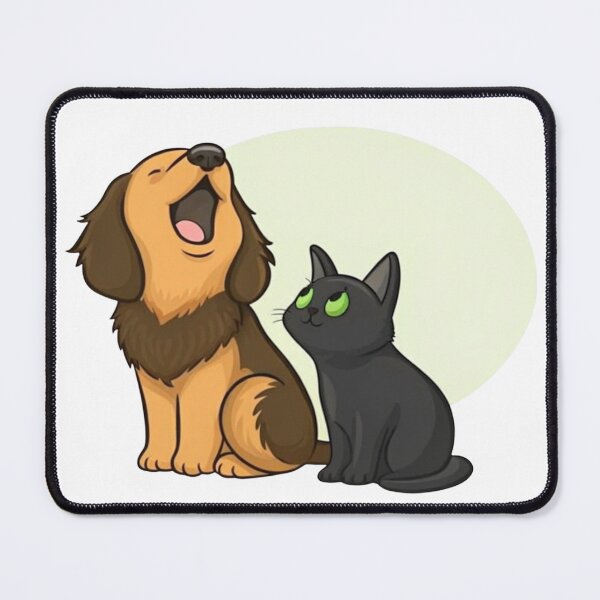 Item preview, Cat and Dog Cute Friendship Adorable Pets designed and sold by Charonde.