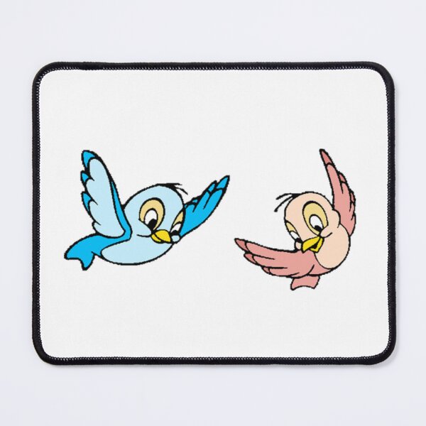 Item preview, Cute Flying Lovebirds Vintage Cartoon Illustration designed and sold by Koussgh.