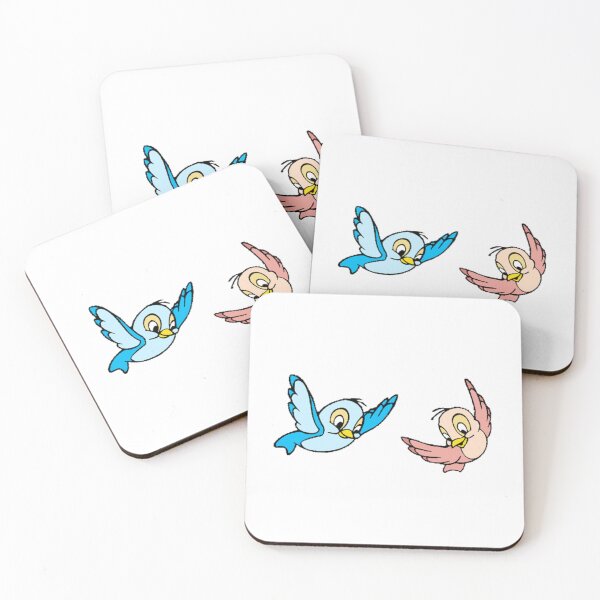 Item preview, Cute Flying Lovebirds Vintage Cartoon Illustration designed and sold by Koussgh.