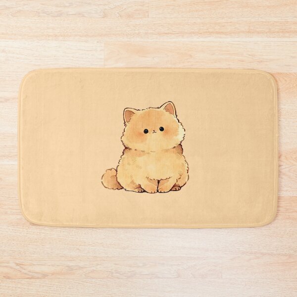 Item preview, Cute Fluffy Kawaii Cat Kitten Illustration designed and sold by jianina-alondra.