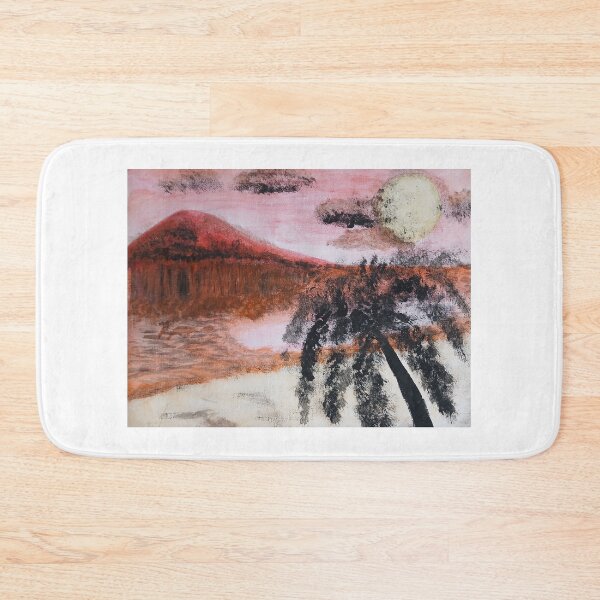 Item preview, Silhoutte Palm Tree and Moon designed and sold by Aquamarineelle.