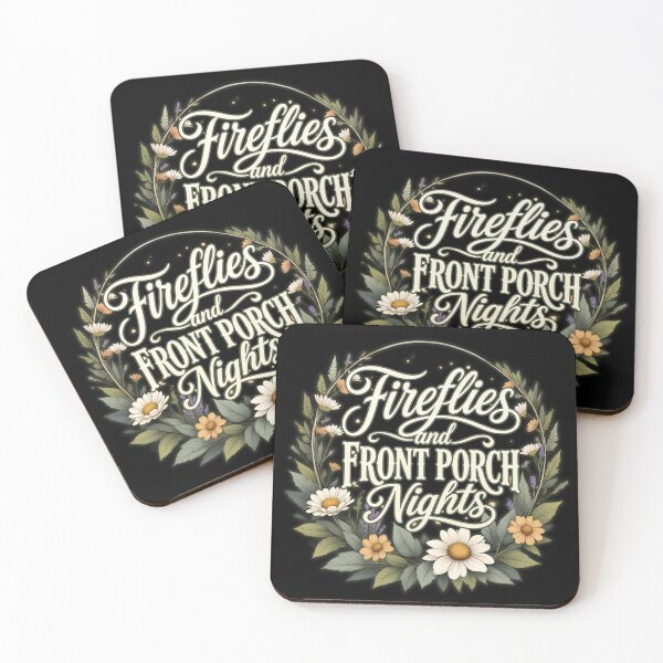 Item preview, Fireflies and Front Porch Nights Vintage Wildflower Typography designed and sold by PROPera-design.