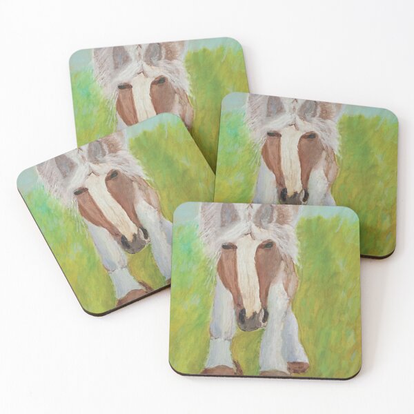 Item preview, Jumping horse in happy way at meadow designed and sold by MartaTerkiewicz.