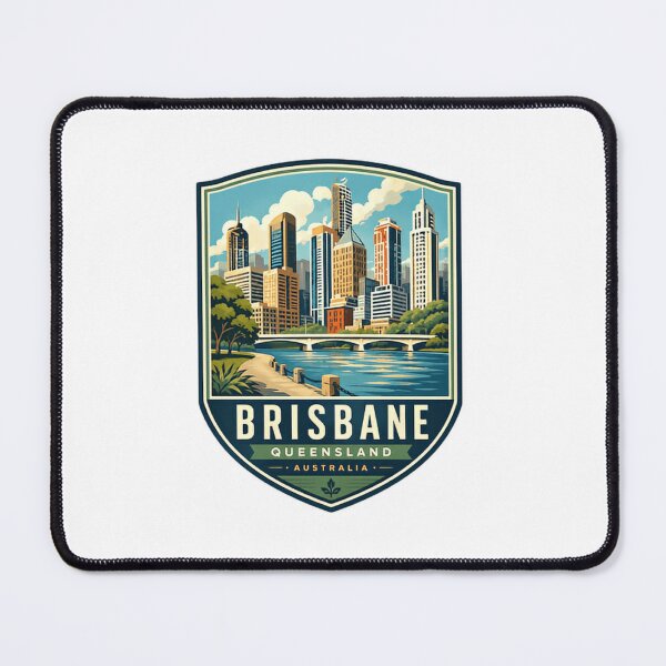 Item preview, Brisbane Queensland Australia City Skyline Travel Souvenir designed and sold by Simsimah26Parks.