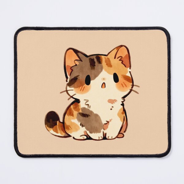 Item preview, Cute Calico Kitten Kawaii Cat Illustration designed and sold by jianina-alondra.