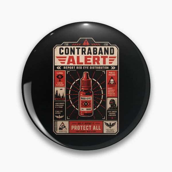 Item preview, Red Eye Contraband Hazard Poster designed and sold by agearb.