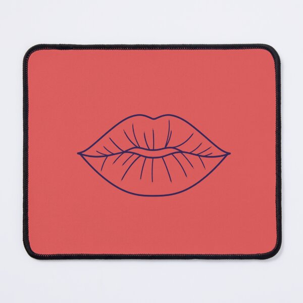 Item preview, Minimalist Line Art Lips - Abstract Continuous Line Chic Black & White Design designed and sold by Larams Studio.
