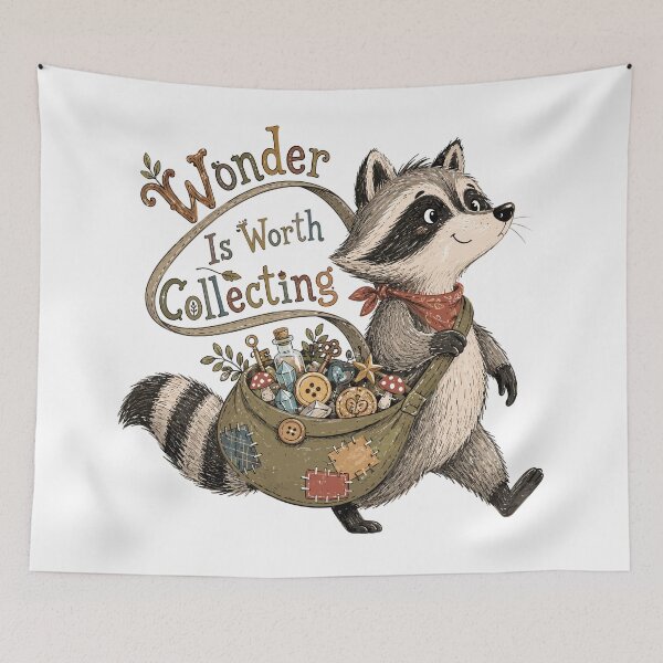 Item preview, Treasure Seeker - Cute Raccoon Nursery designed and sold by bapupa.