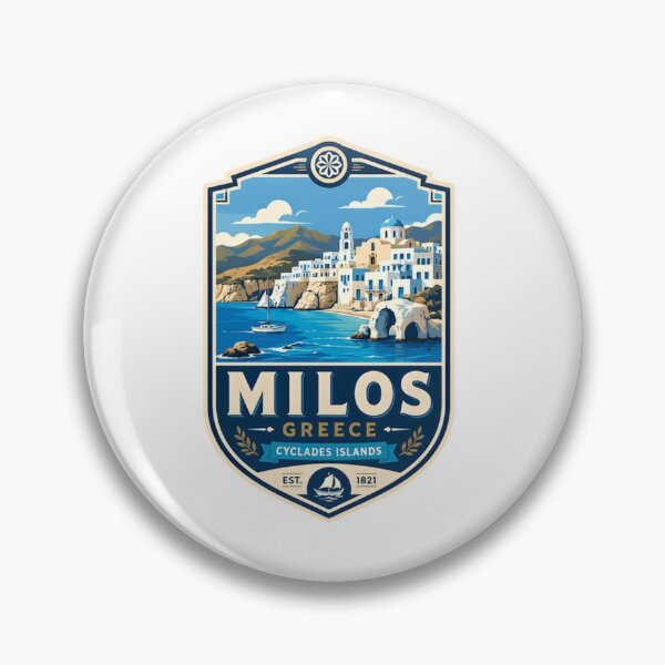 Item preview, Milos Greece Cyclades Islands Est. 1821 Travel Souvenir Island Vacation designed and sold by Simsimah26Parks.