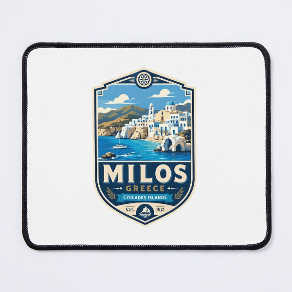 Item preview, Milos Greece Cyclades Islands Est. 1821 Travel Souvenir Island Vacation designed and sold by Simsimah26Parks.