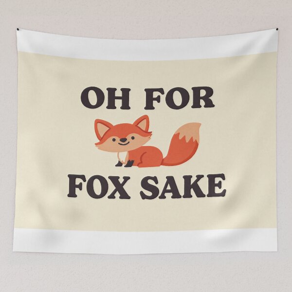 Item preview, Retro Orange Fox Oh For Fox Sake designed and sold by C-Plus-Home.
