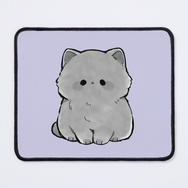 Item preview, Cute Fluffy Gray Kitten Kawaii Cat designed and sold by jianina-alondra.