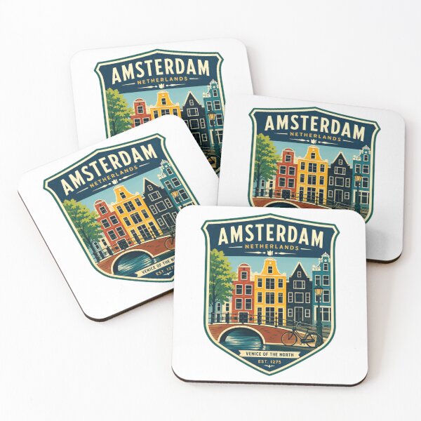 Item preview, Amsterdam Netherlands Venice Of The North Est. 1275 Travel Tourist Souvenir designed and sold by Simsimah26Parks.