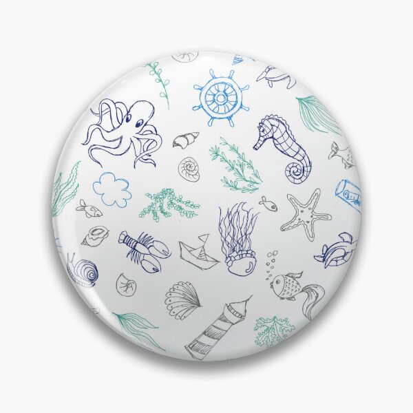 Item preview, hand draw fish designed and sold by Wzorcowisko.