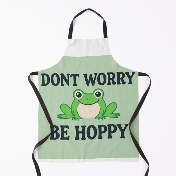 Item preview, Cute Green Frog Don't Worry Be Hoppy designed and sold by C-Plus-Home.