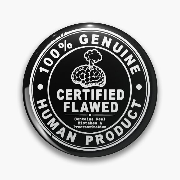 Item preview, 100% Genuine Human Product - Certified Flawed White Stamp designed and sold by Message from Earth.